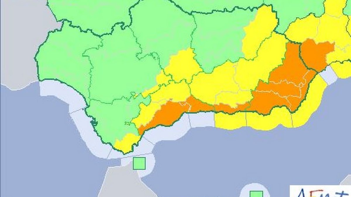 Alerta naranja en toda la provincia.