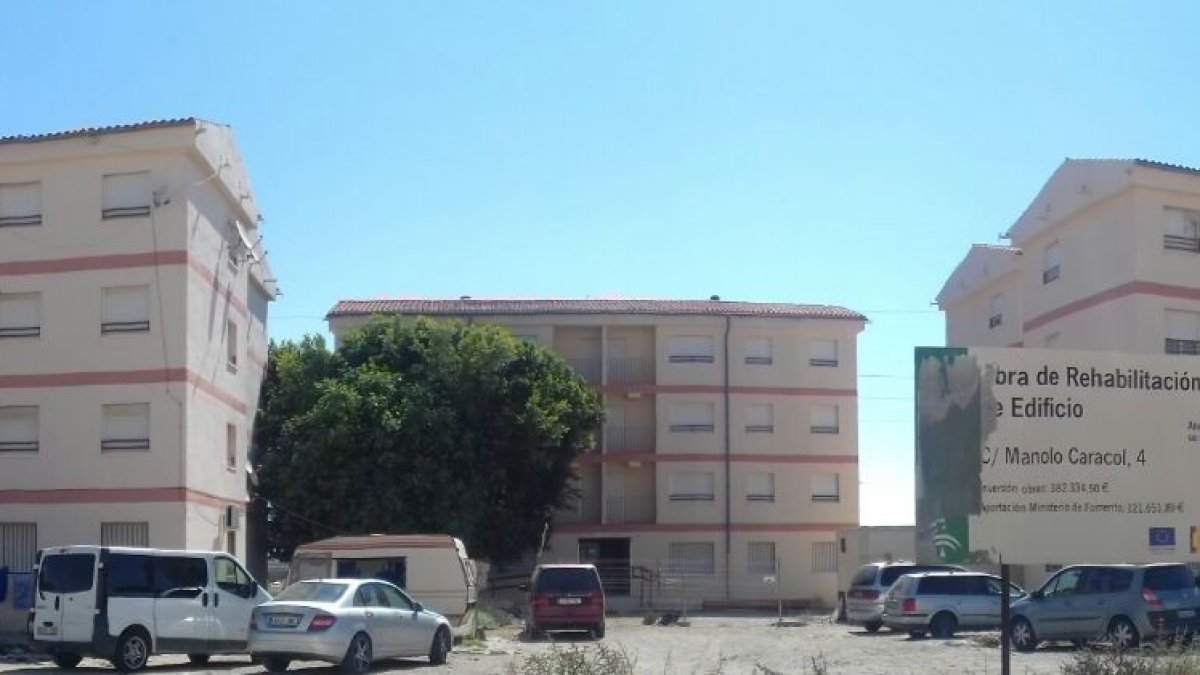 Bloque de viviendas sociales de El Puche en Almería.