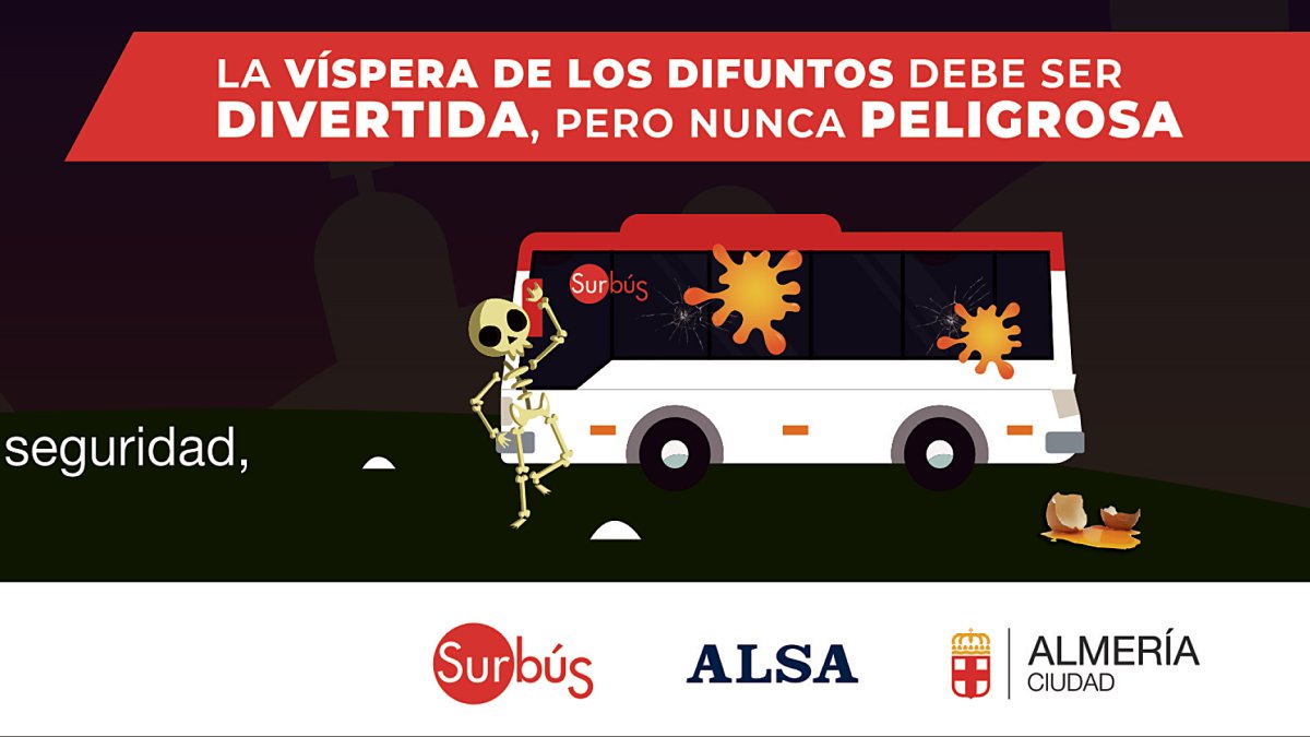 Detalle de la campaña que apelaba a la prudencia durante esta noche.