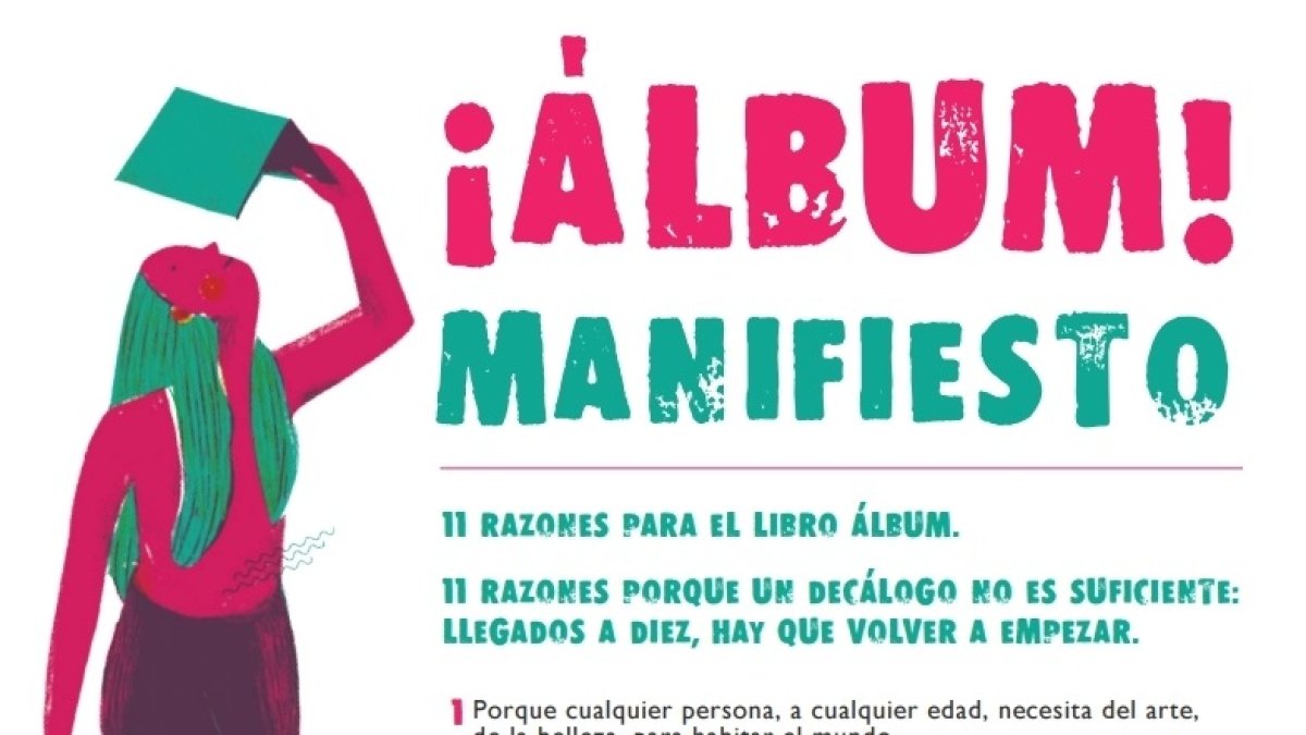 Detalle del manifiesto del álbum que se leerá esta tarde.