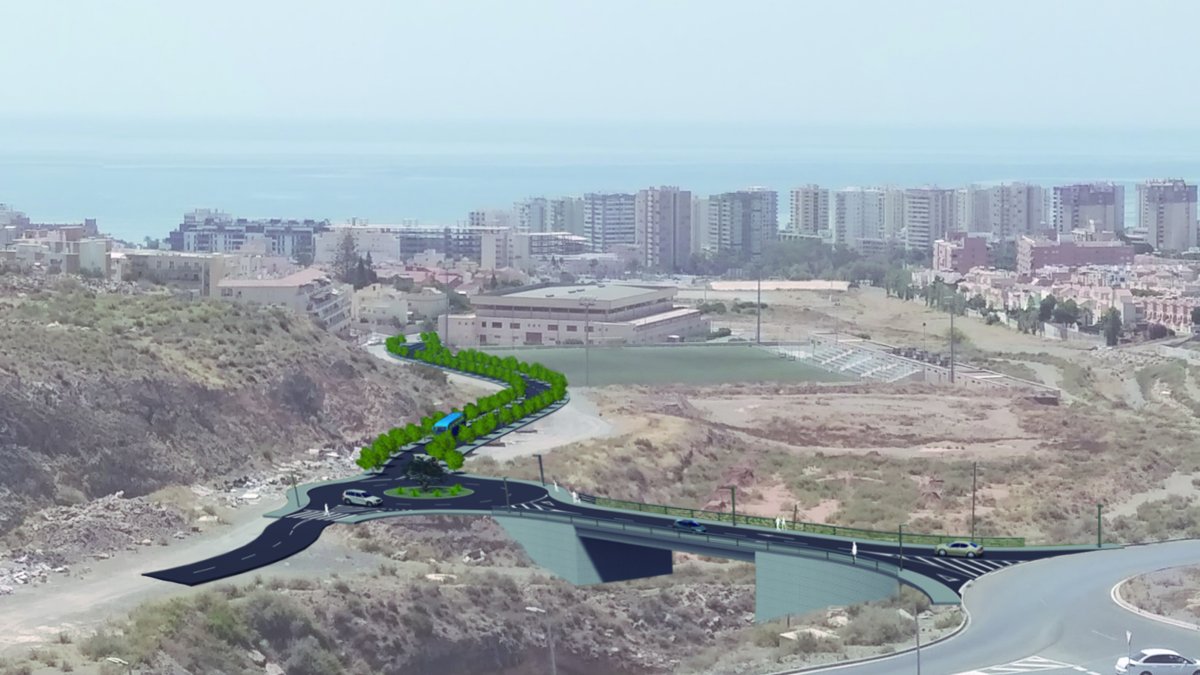 Este nuevo vial en la rambla de San Antonio de Agudulce arrancaría en la glorieta sur del semienlace de la A7 hasta la avenida Carlos III.