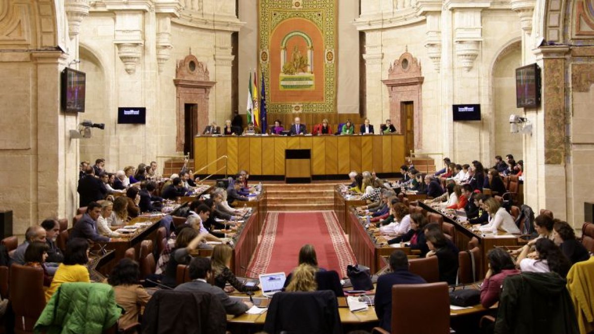 Vista general del Parlamento de Andalucía.