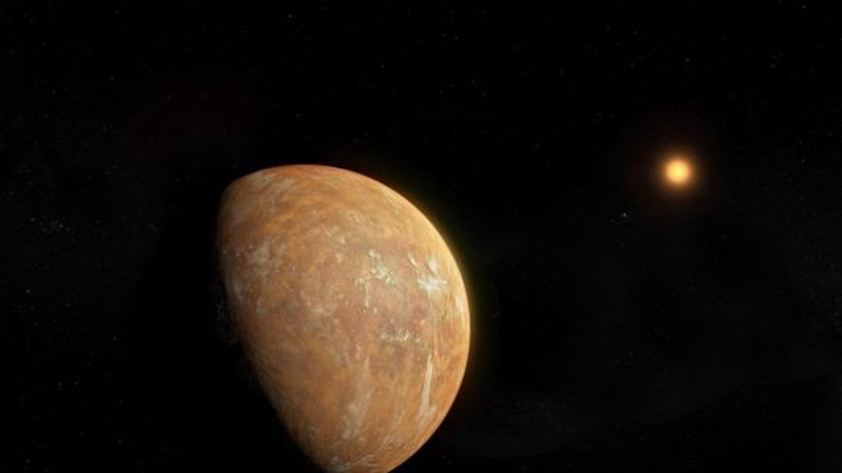 Concepción artística del planeta en torno a la estrella de Barnard (imagen de IEEC/Science-Wave-Guillem Ramisa).