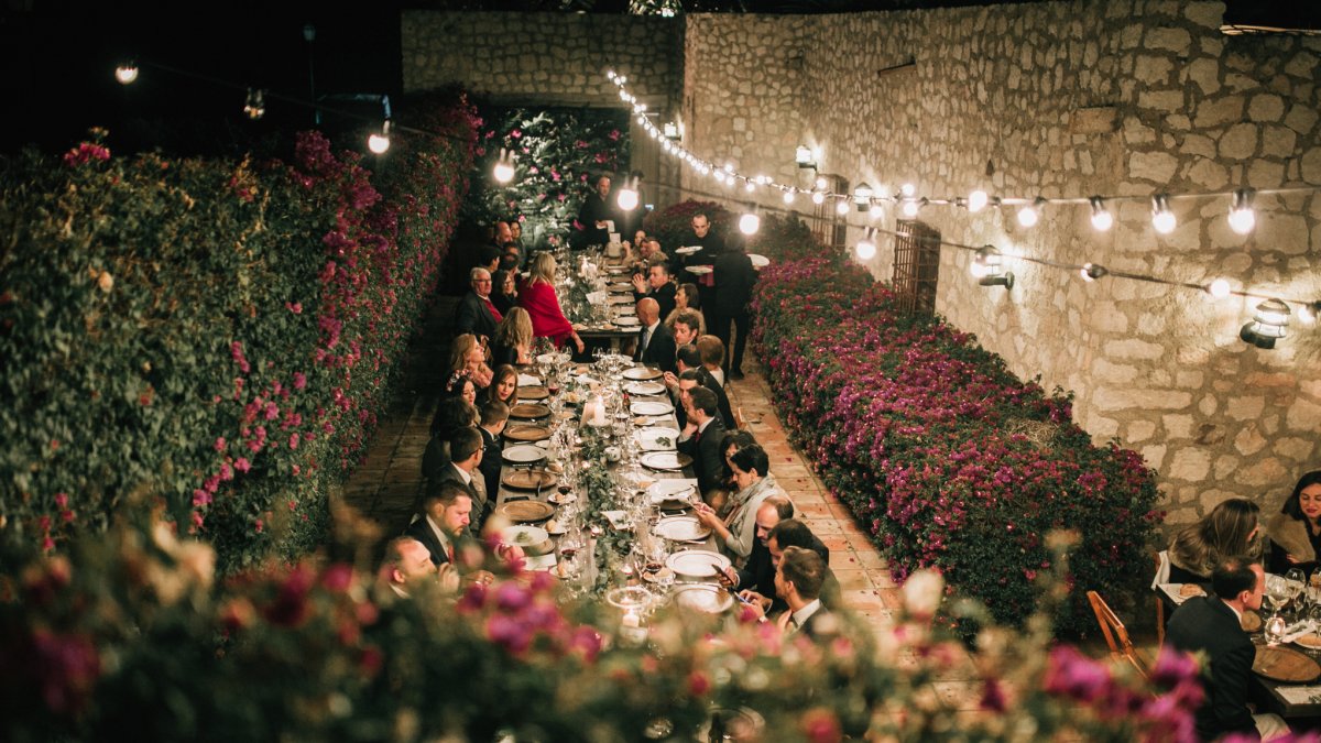 Montaje nocturno Catering Alcazaba.