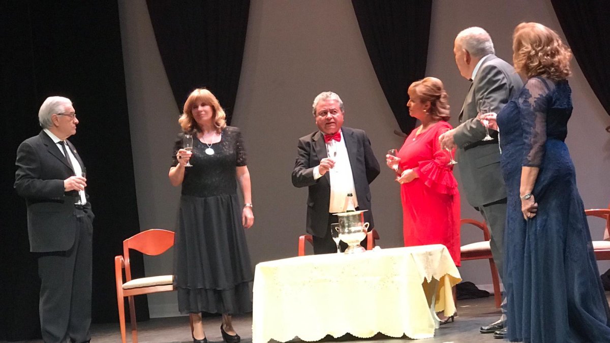 Escena de la obra representada este miércoles en el Teatro Apolo, en el marco del PETA.