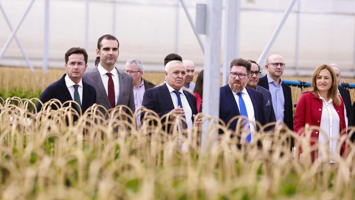 Sánchez Haro y los alcaldes de Almería, El Ejido y Níjar en el semillero