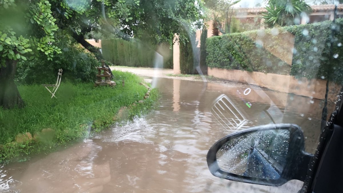 Imagen de las lluvias caídas esta semana en el Levante almeriense.
