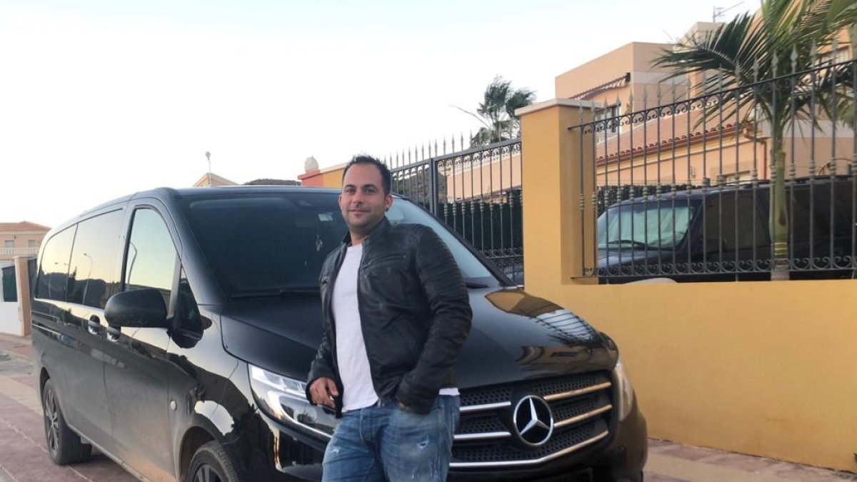 El taxista de Terreros Pablo Gutiérrez.