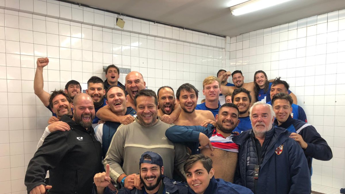 La celebración de la victoria.