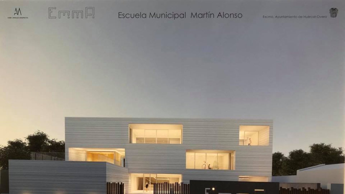 Imagen del proyecto que muestra cómo será el futuro edificio de la Escuela Municipal de Música.