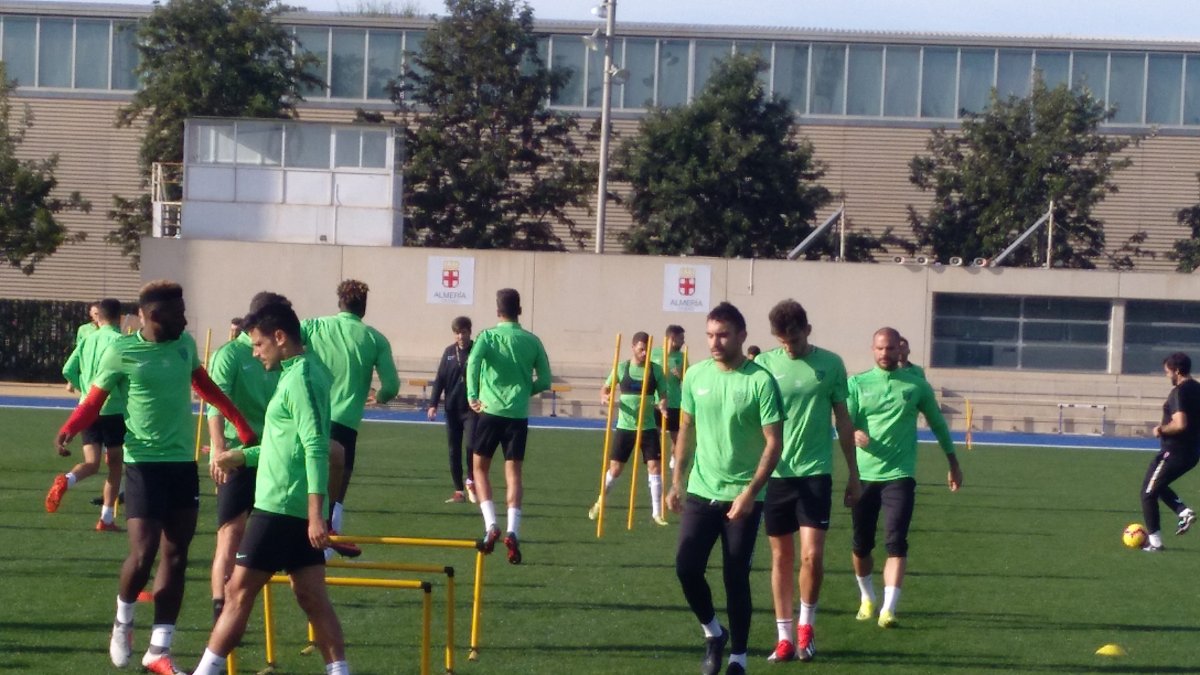 Entrenamiento de este martes.