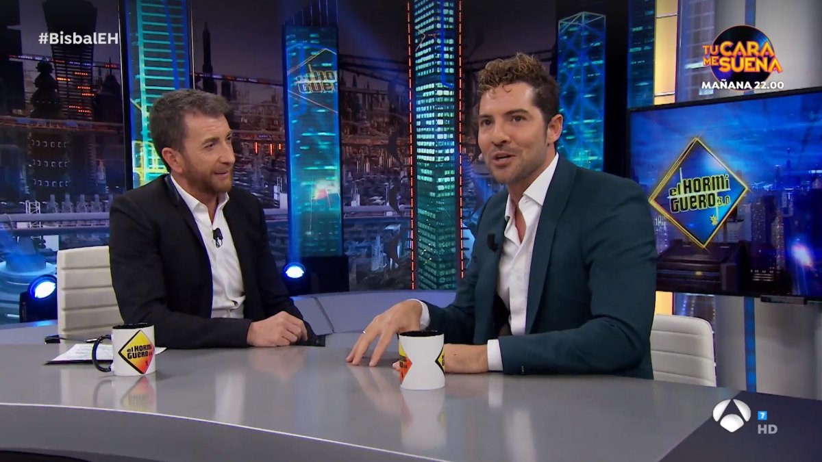 David Bisbal con Pablo Motos, en una reciente visita a \'El Hormiguero\'.
