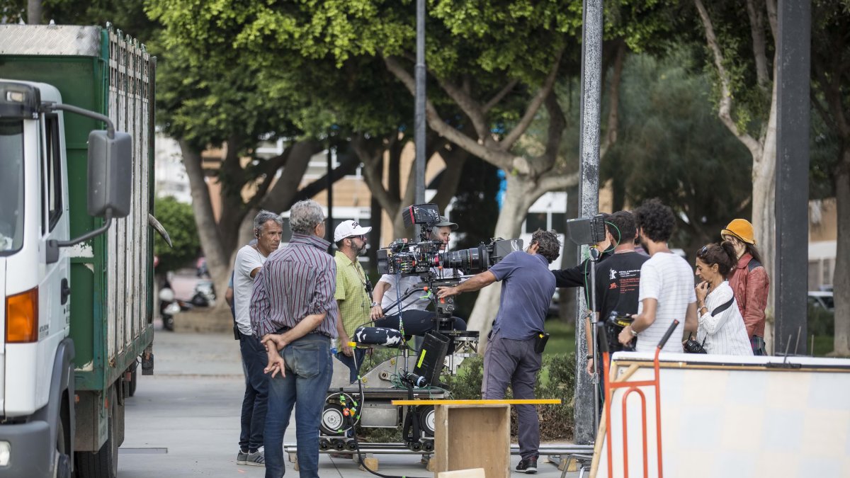 Imagen del rodaje dirigido por Terence Hill en Almería.