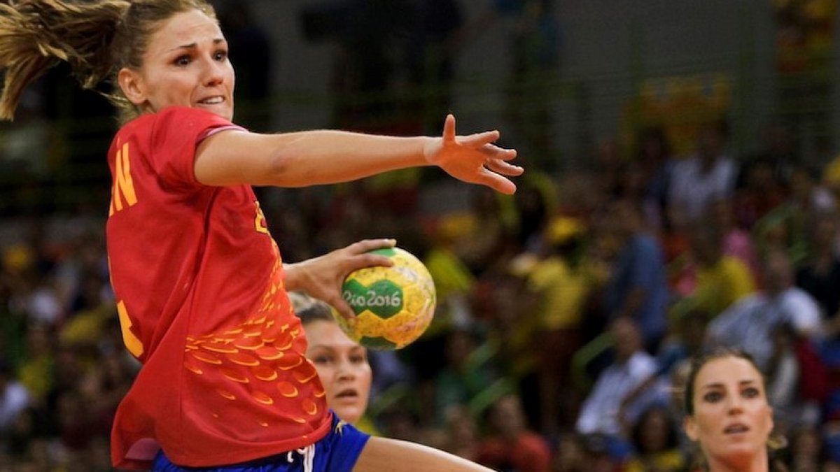 Carmen Martín, capitana de la selección española de balonmano.