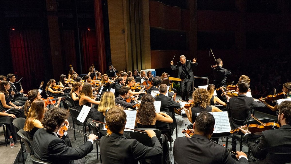 La Orquesta de la UAL en uno de sus conciertos.