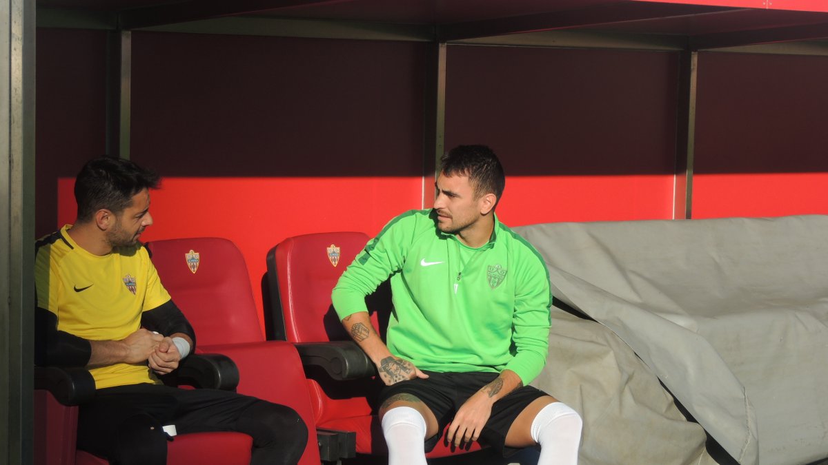 René hablando con Samu de los Reyes.