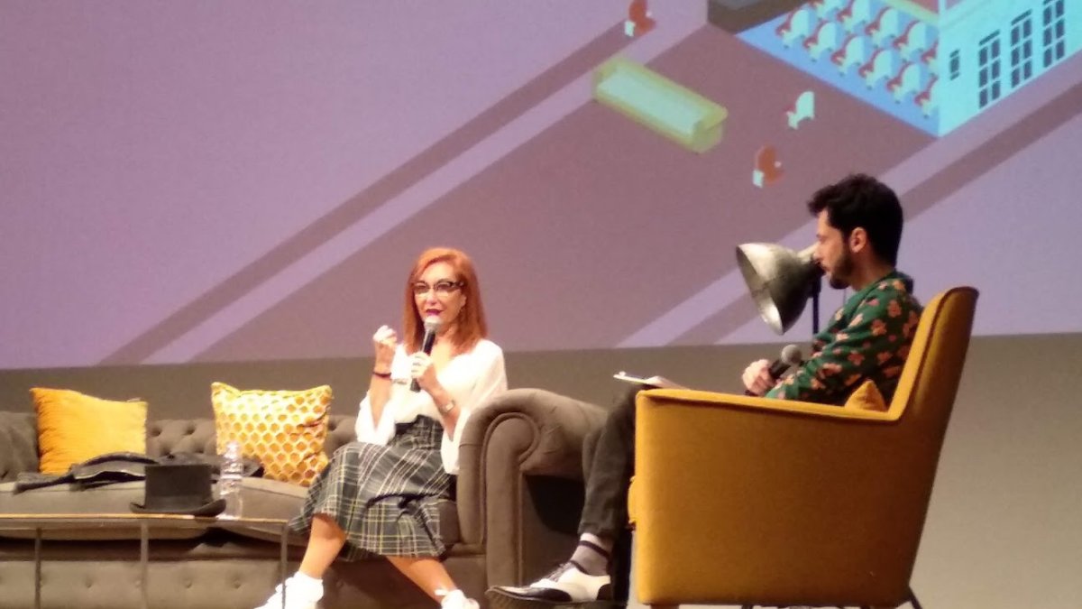 Mercedes Hoyos, durante la conversación de Cinejoven 2018.