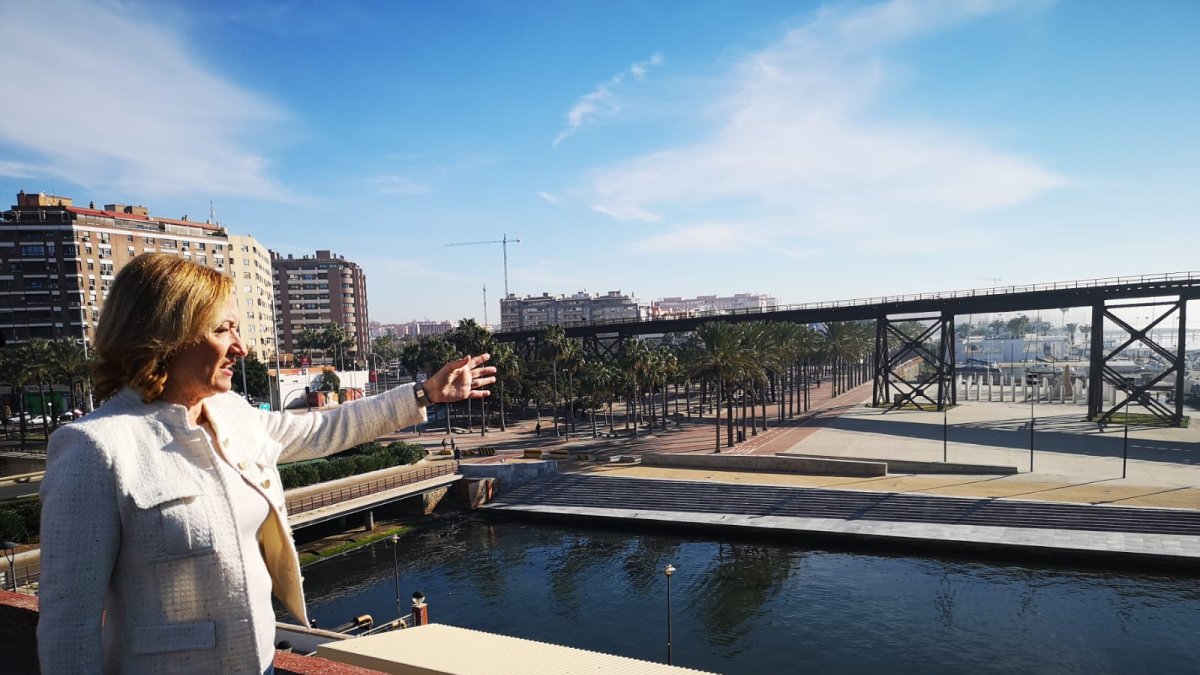 Mari Carmen Ortiz, presidenta de la Autoridad Portuaria.