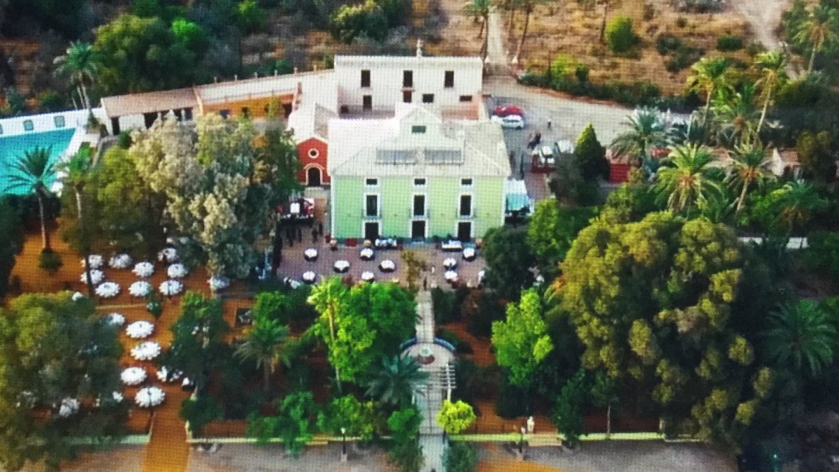 Finca La Florida de San Antonio, vista aérea del complejo turístico