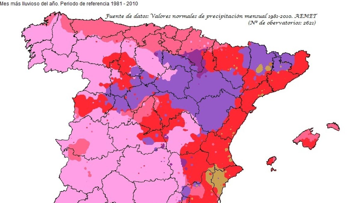 Distribución histórica del volumen de lluvia por meses