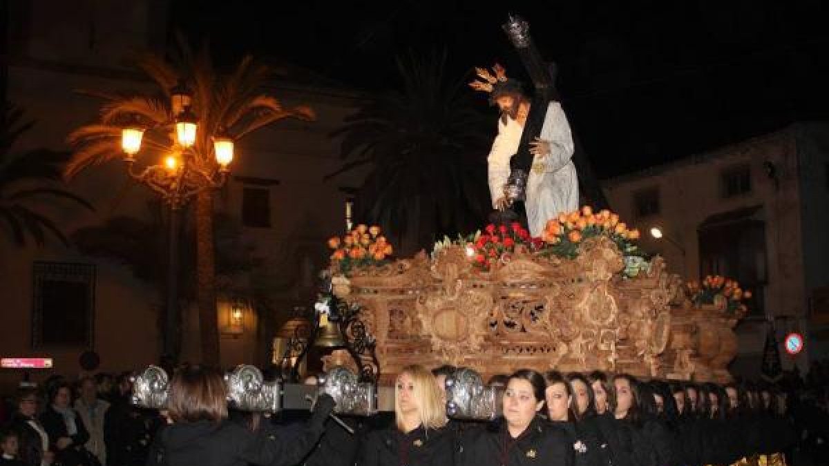 Procesión durante esta Semana Santa de Albox 2016.