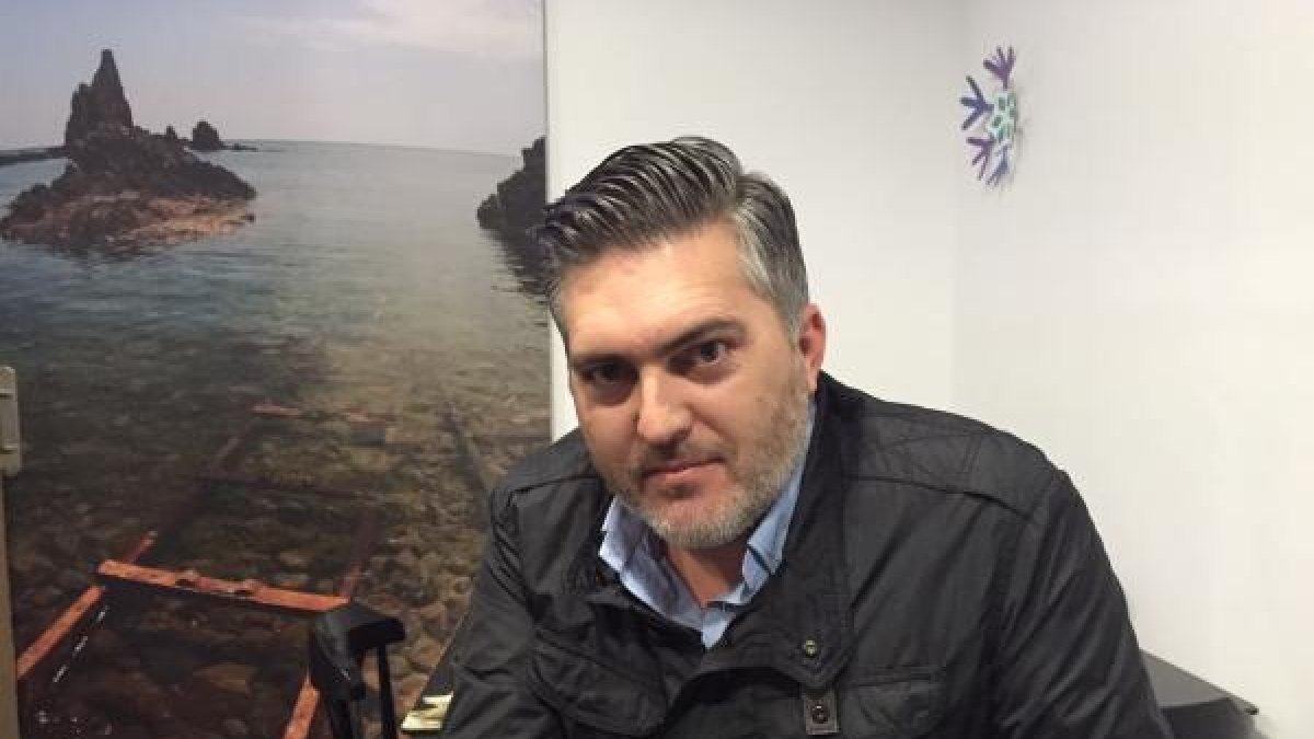 El pintor Manu Muñoz.