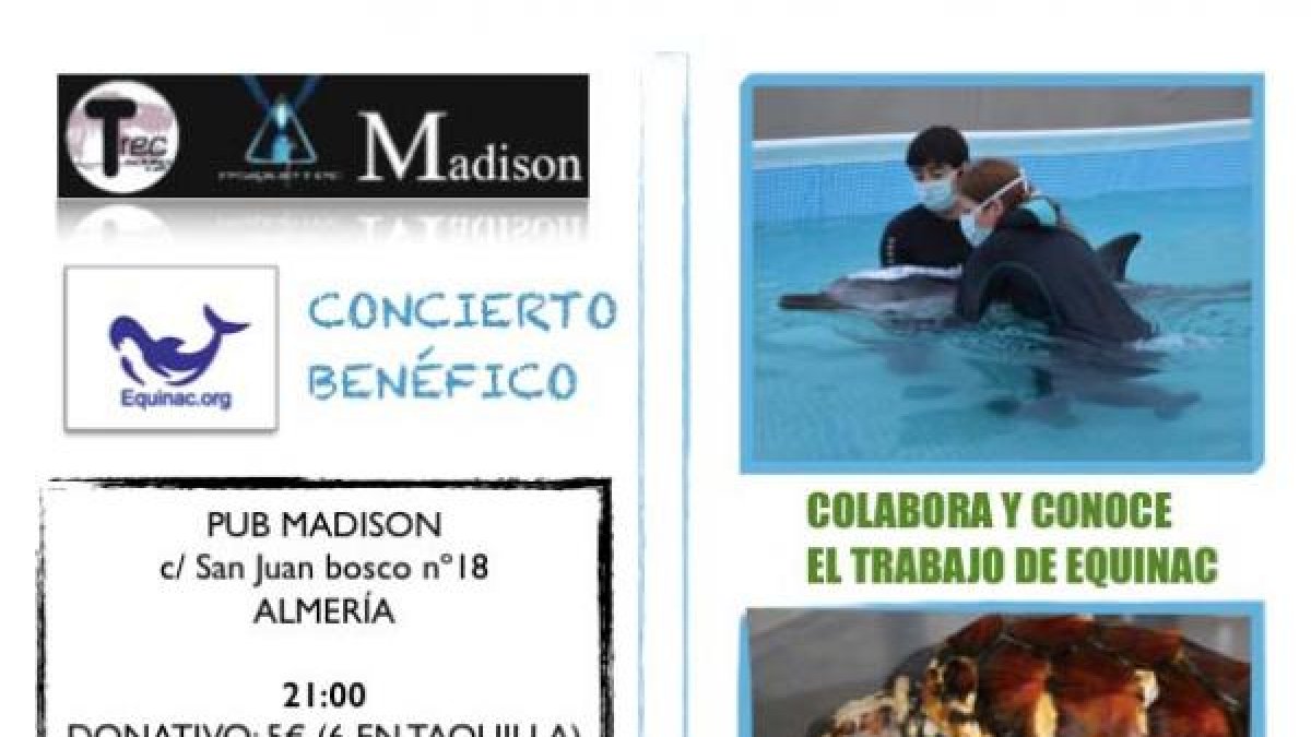 Cartel del concierto benéfico.