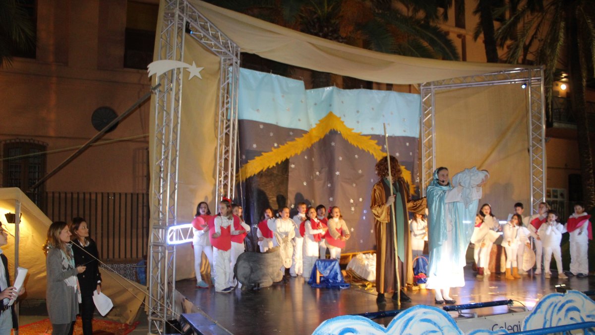 Representación del Portal de Belén del Colegio Compañía de María.