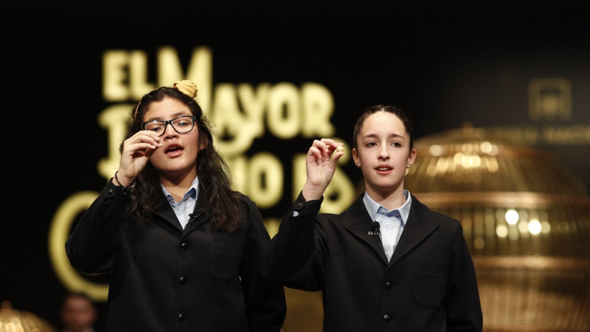 Sorteo de Navidad en el Teatro Real.
