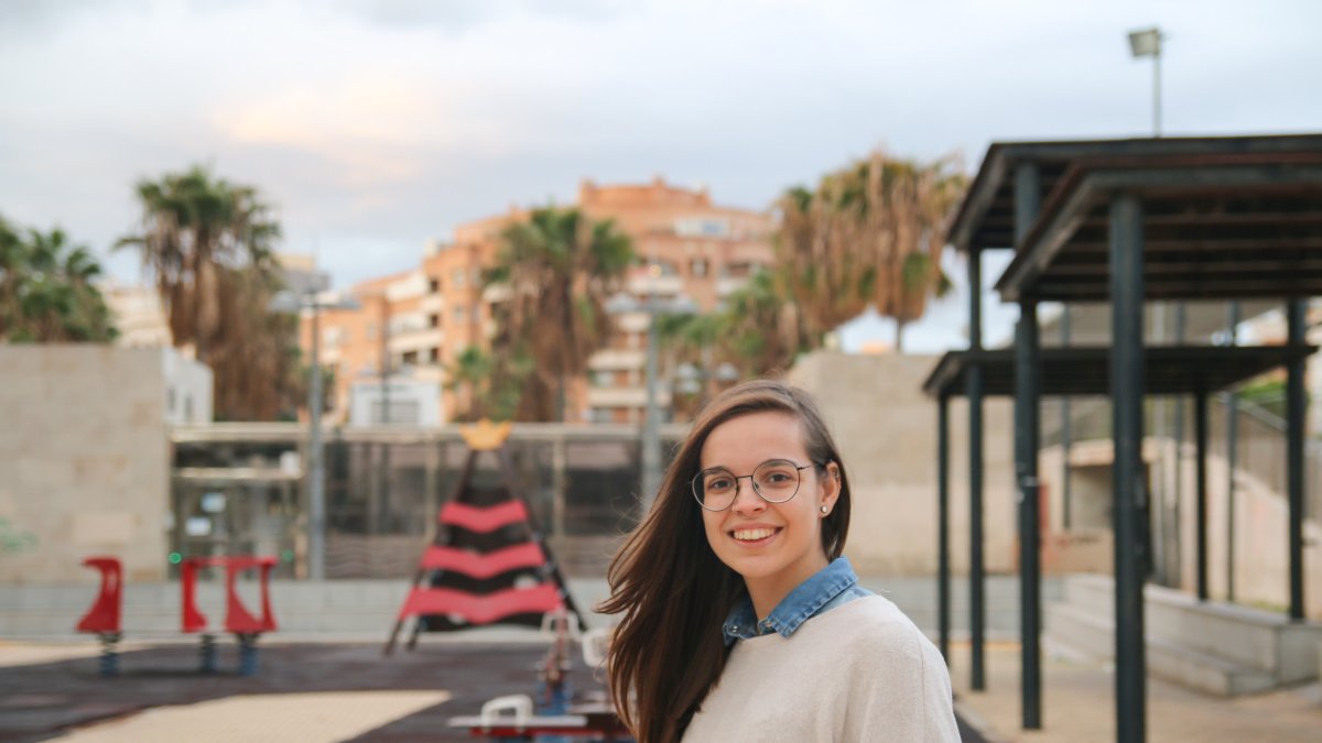 Dolores Fajardo, en la Rambla