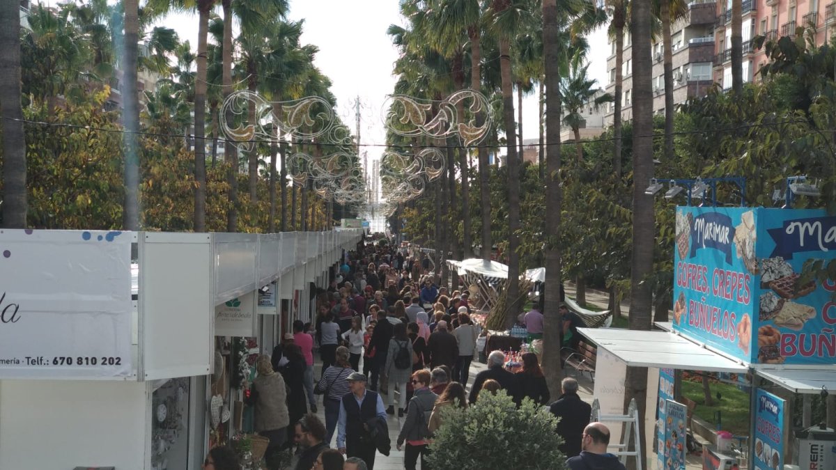 La Rambla de Almería, durante el mediodía de Navidad.