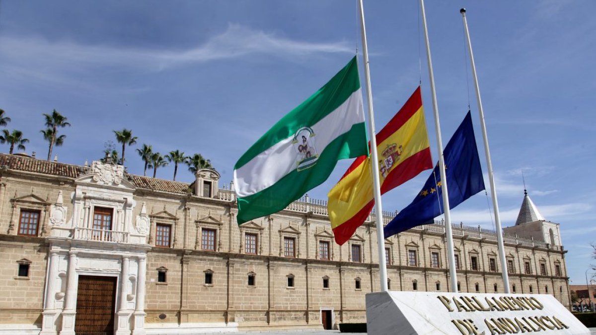 Exterior del Parlamento de Andalucía.