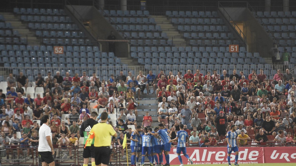 La mejor entrada fue en el Almería-Málaga.