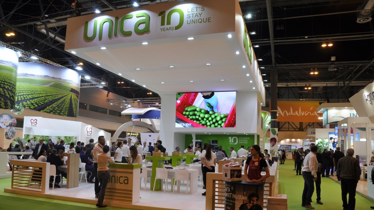 Stand de Única Group en la última edición de Fruit Logística