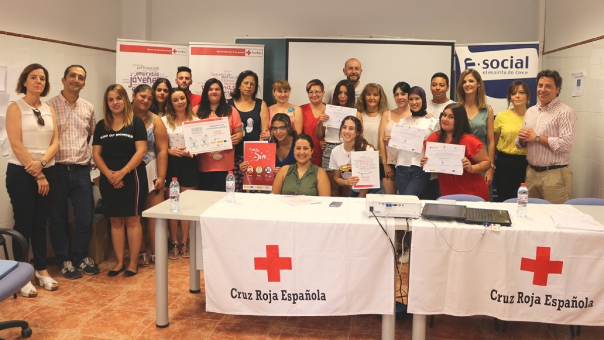 Clausura de  prácticas con Cruz Roja en El Ejido.