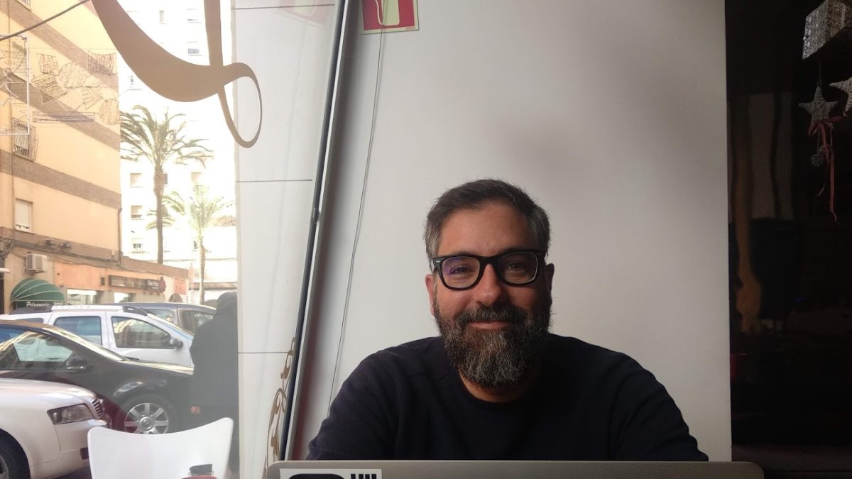 David García, durante la entrevista.