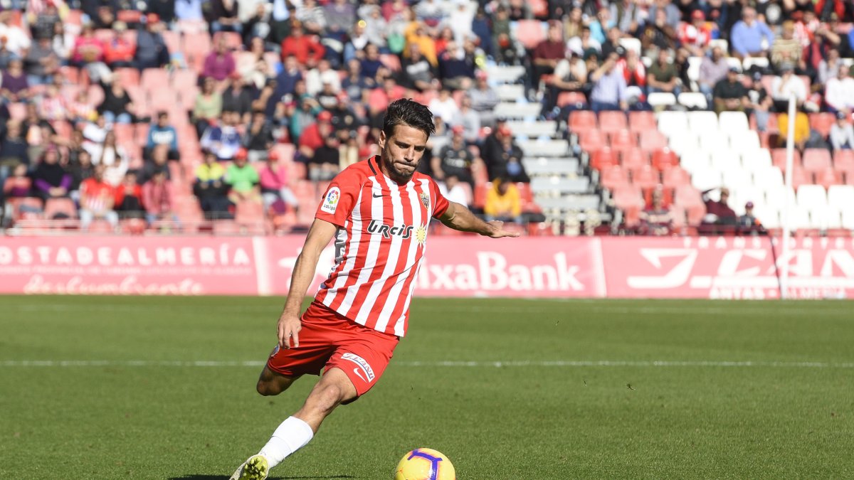Romera en el Almería-Mallorca.