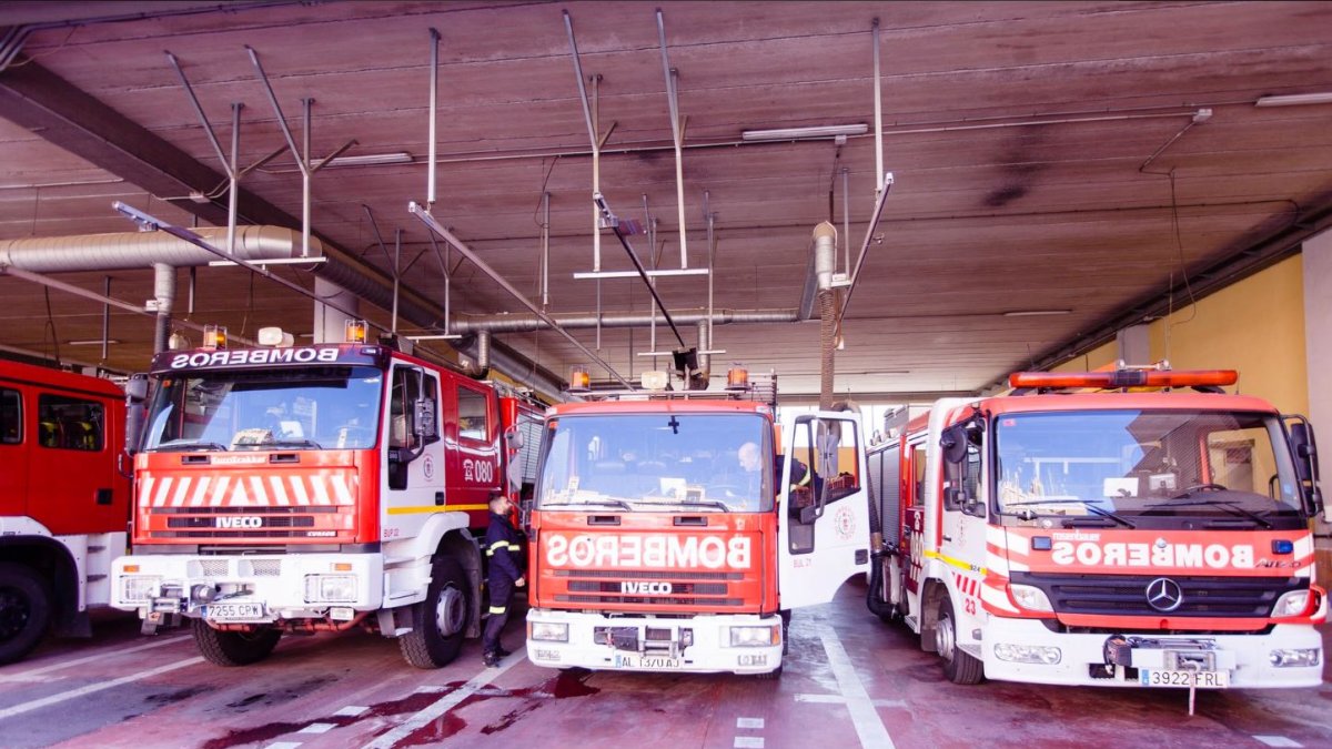 Imagen de archivo de los bomberos de Almería