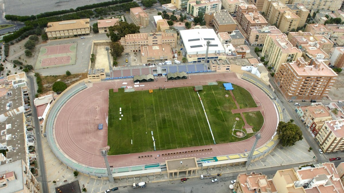 Vista aérea del Estadio de la Juventud.