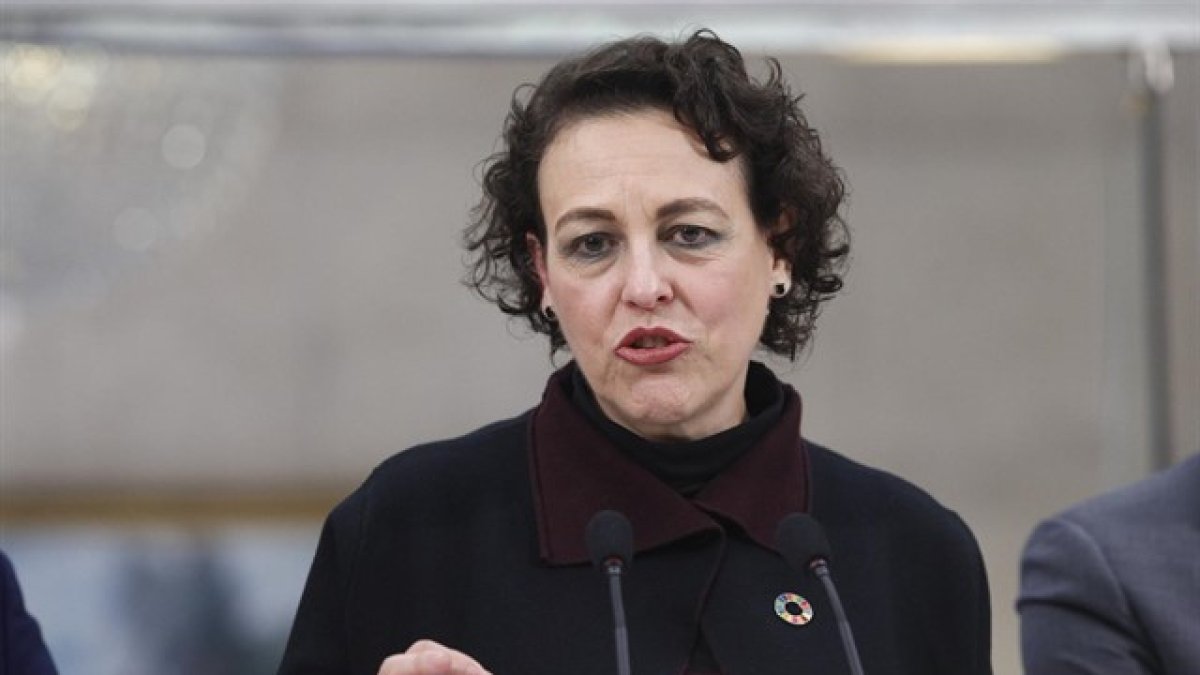 Magdalena Valerio, ministra de Trabajo.
