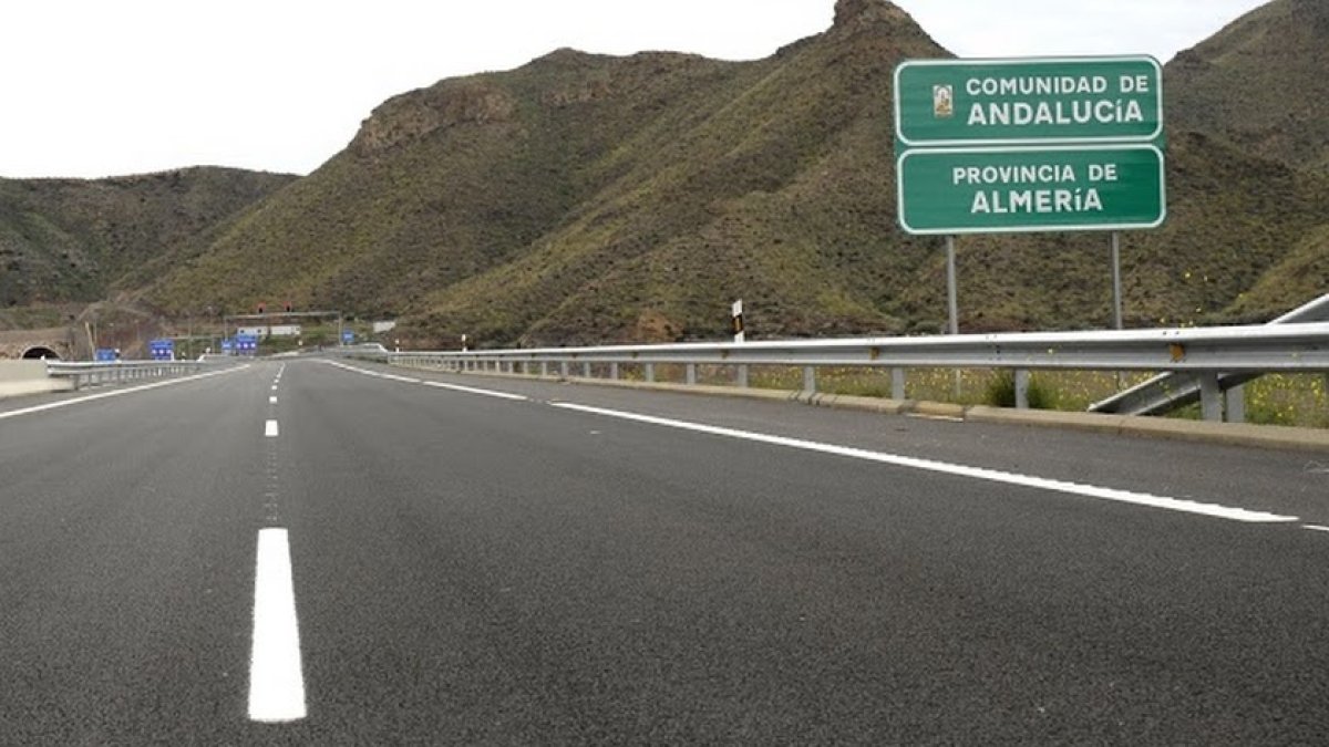 Imagen de la autopista de peaje de Vera-Cartagena.