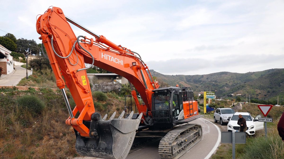 Una de las máquinas que trabajan en el rescate del pequeño Julen.
