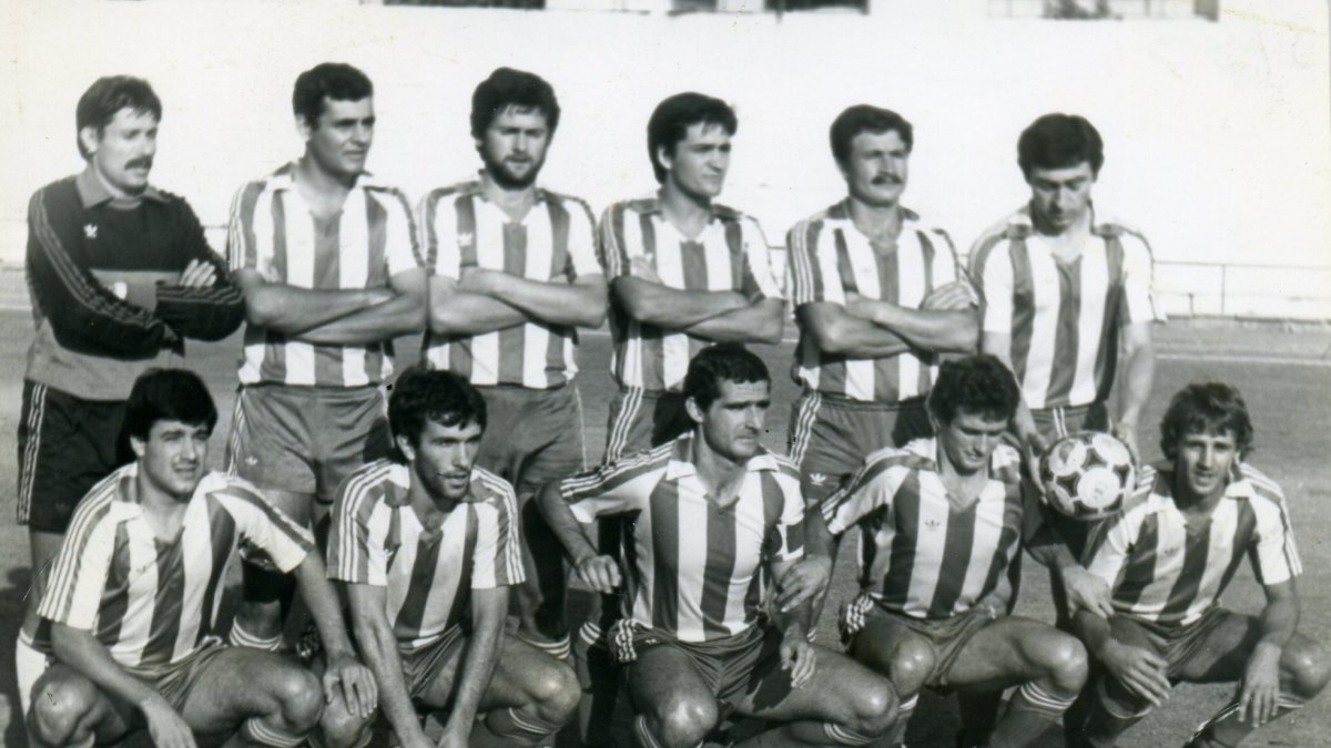 El Poli Almería de 1983 con Juanjo de portero.