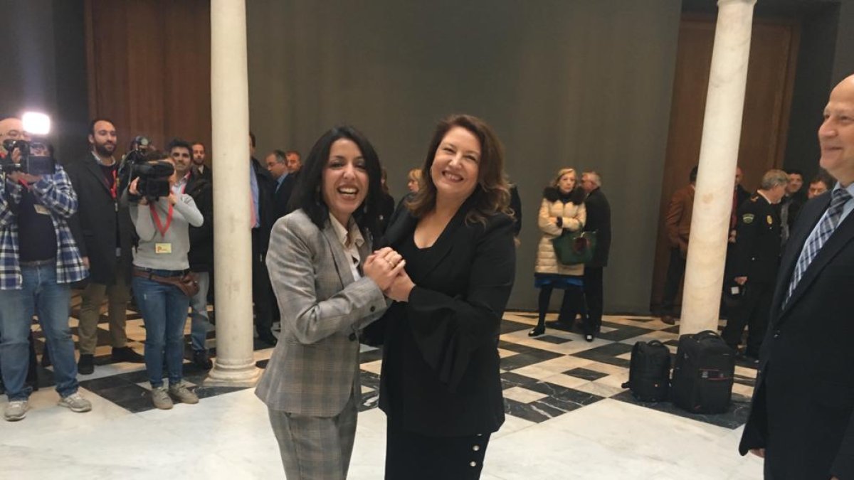 Las almerienses Marta Bosquet y Carmen Crespo.