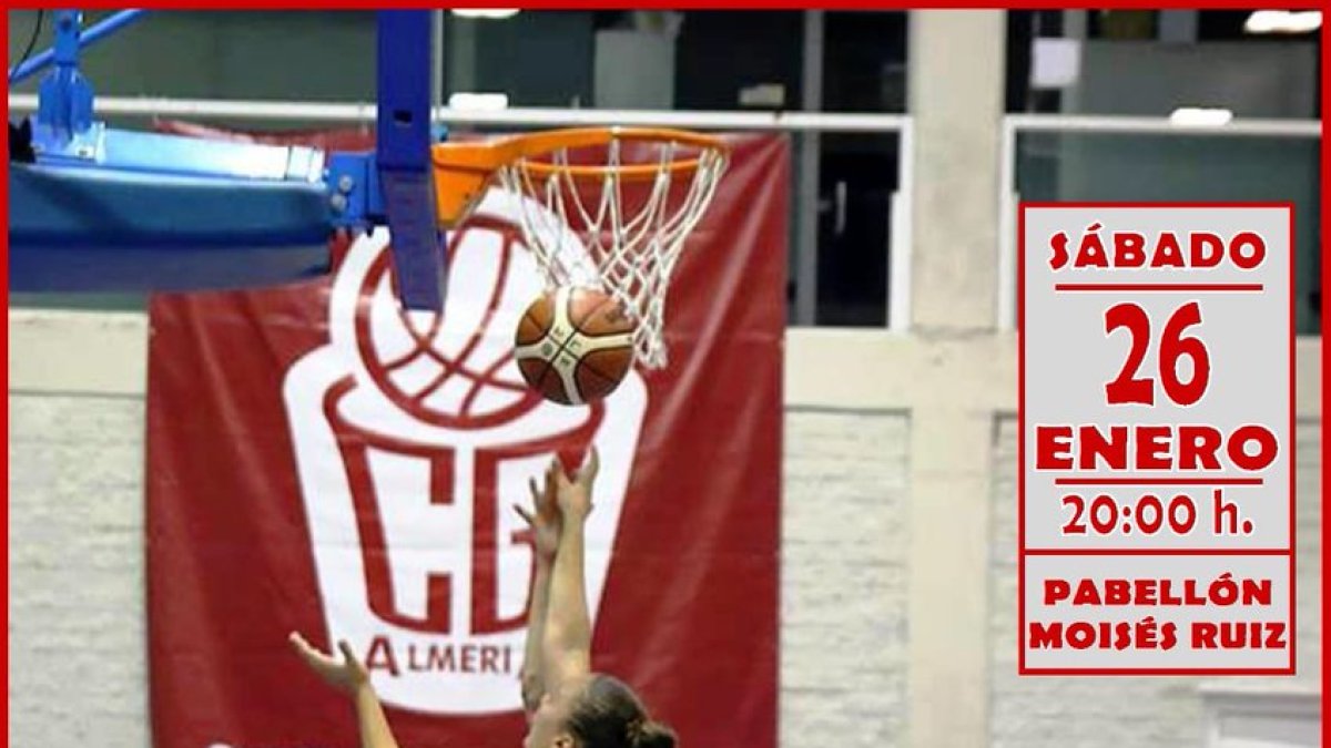 Cartel del partido de este sábado en el Moisés Ruiz.