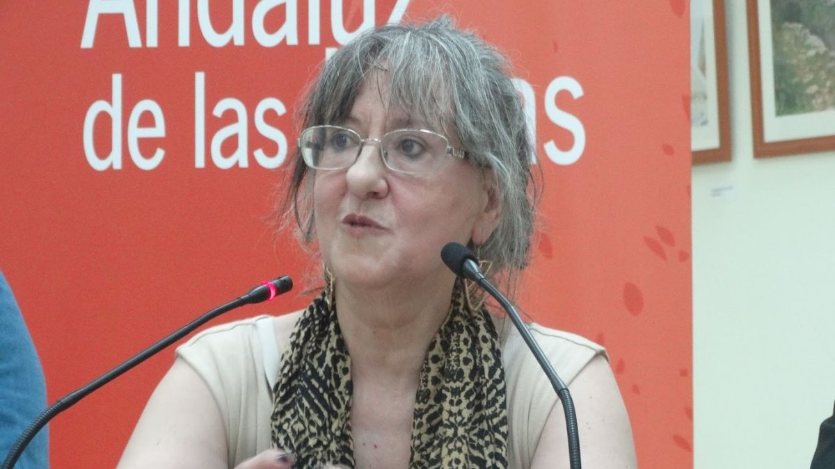 Pilar Quirosa, durante un acto del CAL.