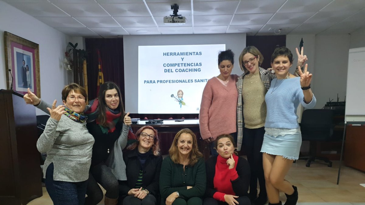 Las asistentes a uno de los cursos de coaching para profesionales sanitarios.