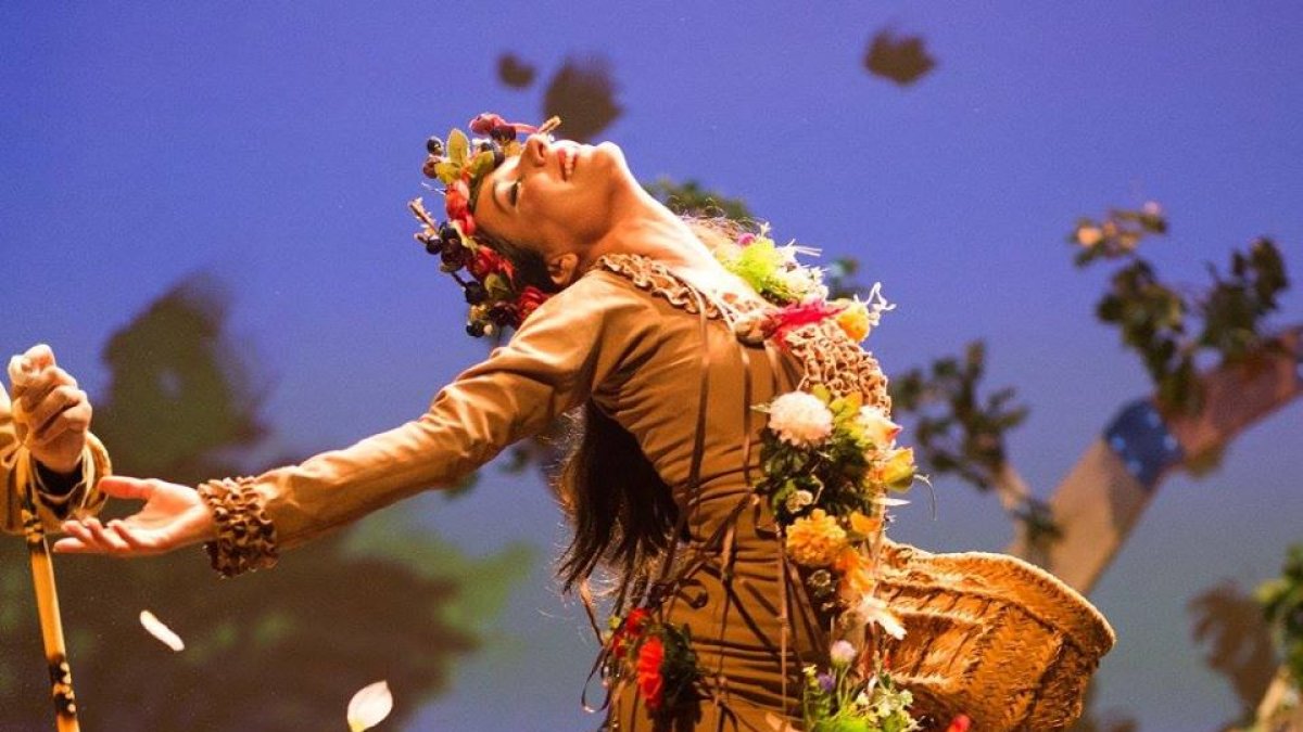 Anabel Veloso durante su actuación en Ámsterdam.