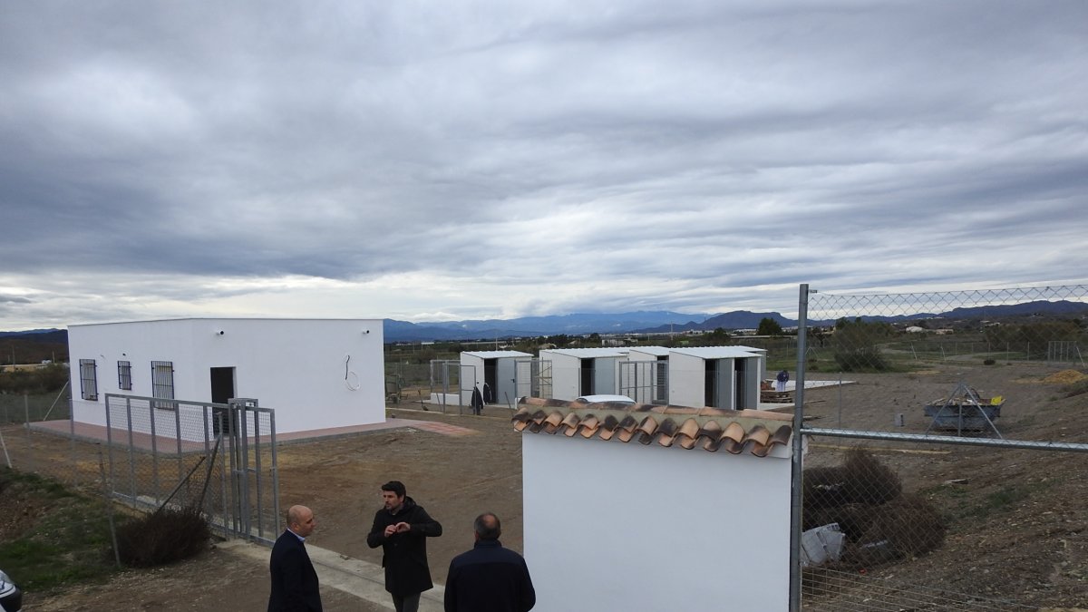 El centro, en obras, en una imagen del pasado diciembre.