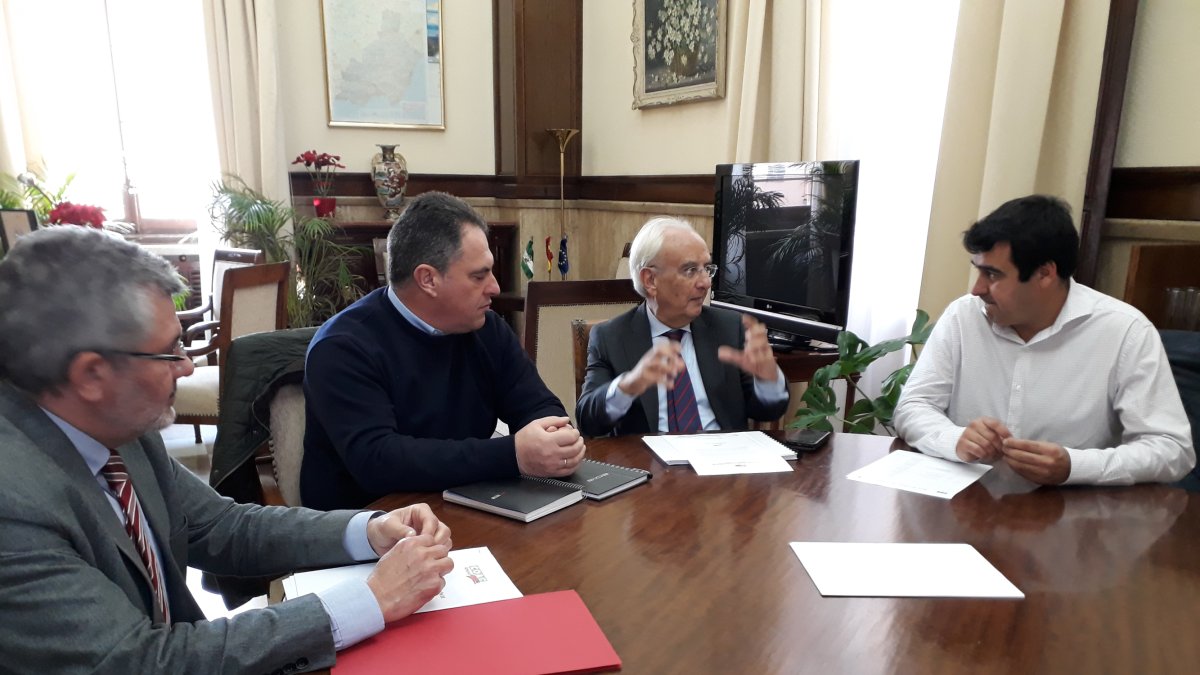 Un momento de la reunión.